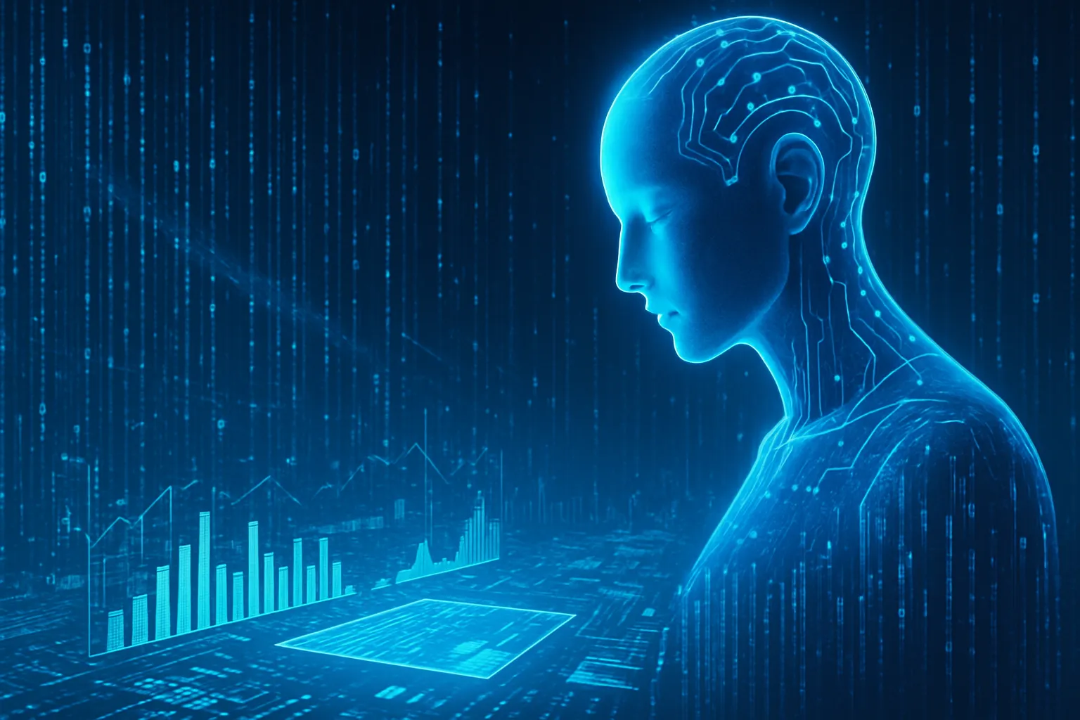 性癖に関するデータをAIが俯瞰しているイメージ