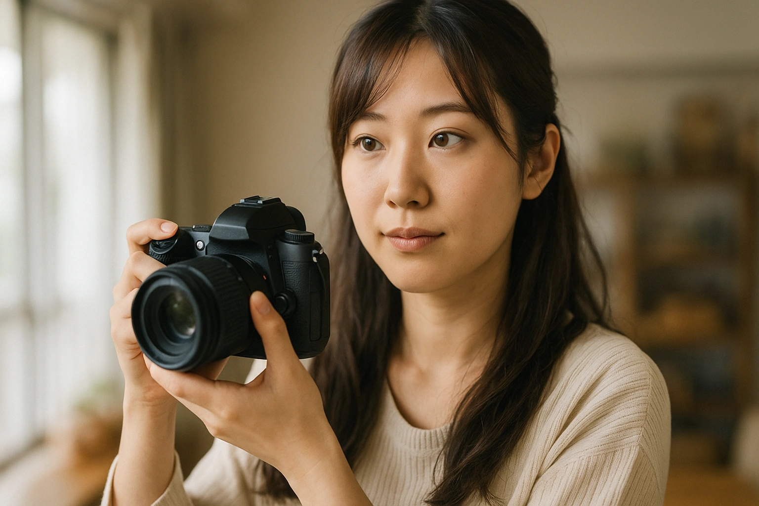 カメラワークと距離感をイメージしたビジュアル