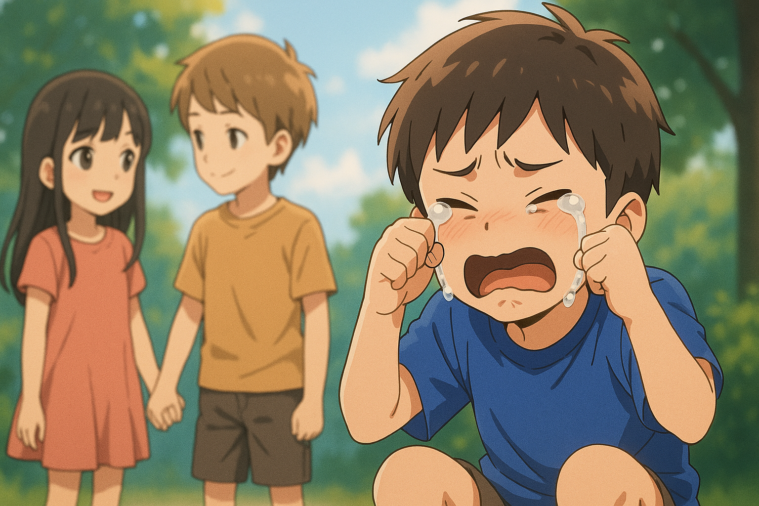 寝取られの心理を象徴する抽象イメージ