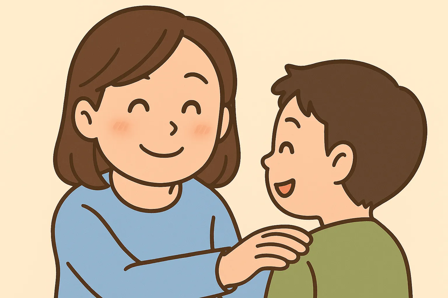 距離の近さや親密感を表現したビジュアル