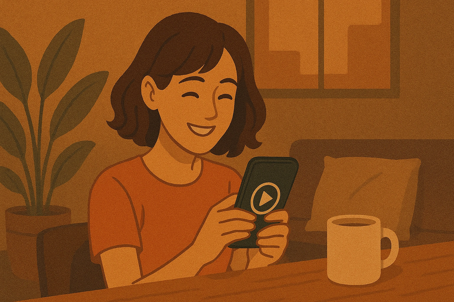 同じジャンルへ戻るループの簡易図（期待→視聴→満足→強化）