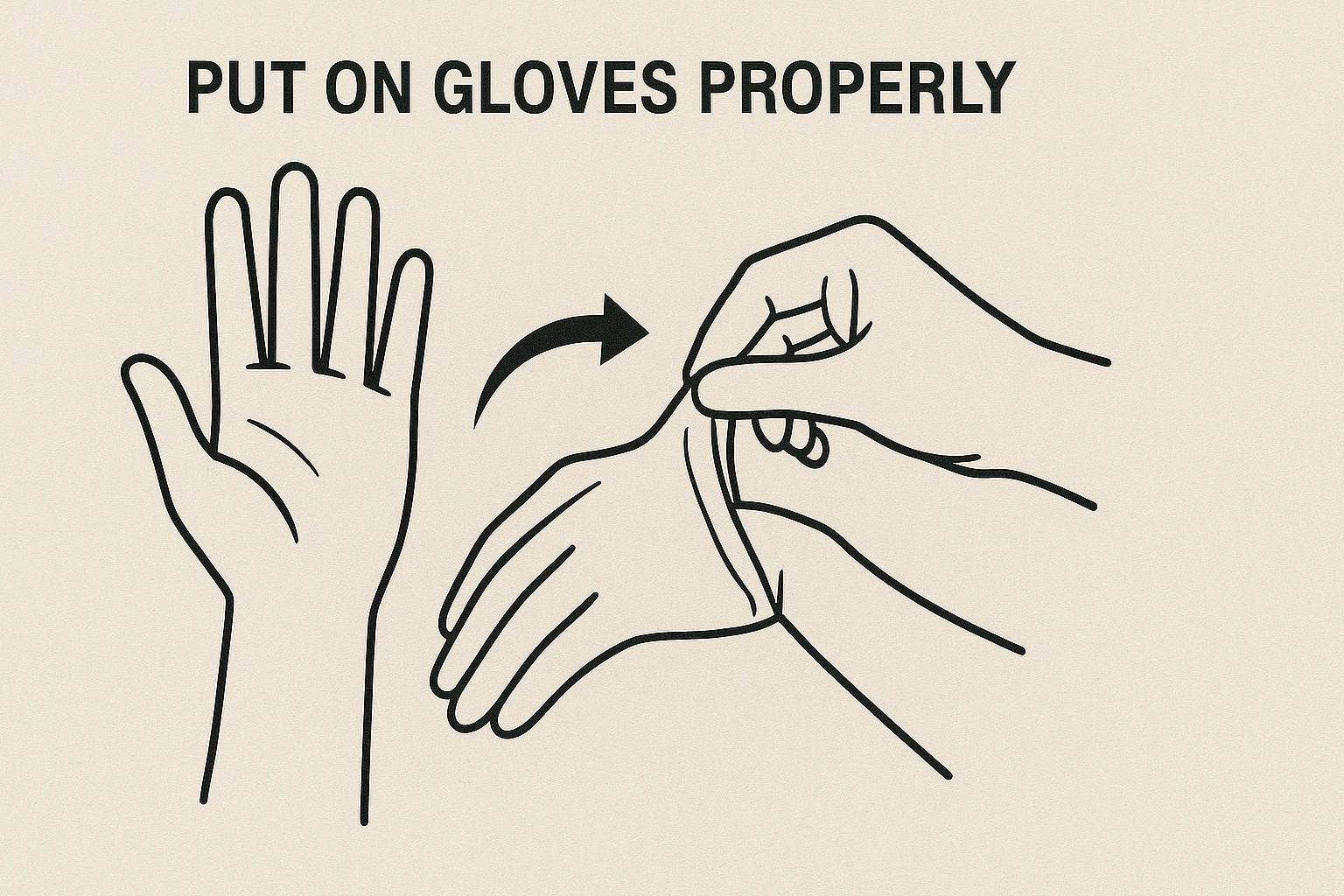 正しい装着手順のイメージ